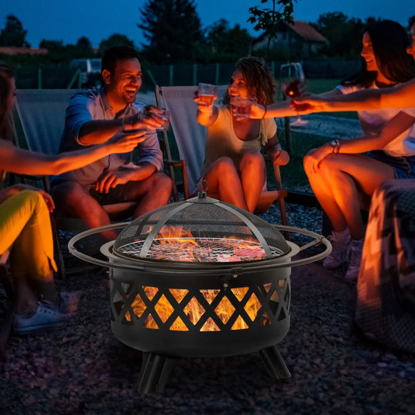 Combination BBQ and Fire Pit